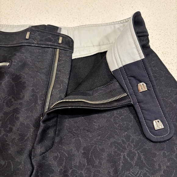Bogner Wool Blend Black Jacquard Stirrup Ski Pant Size 14 - Picture 5 of 9